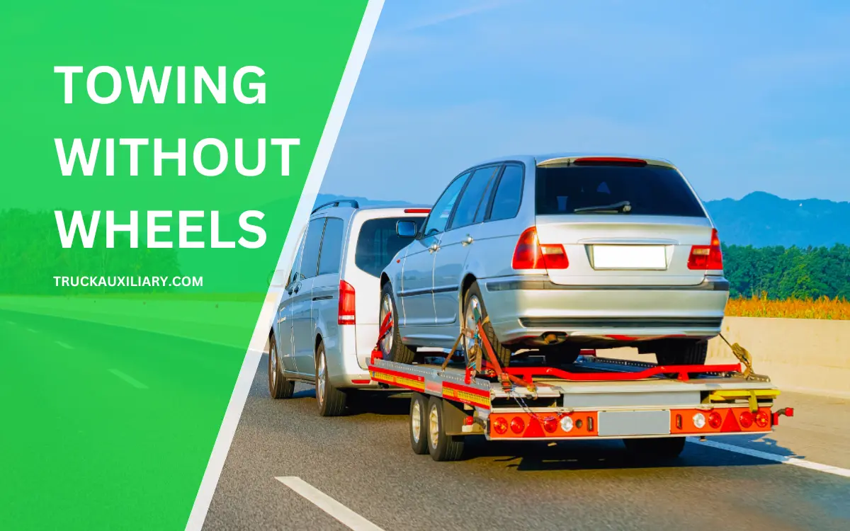 Can you tow a car without wheels